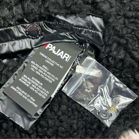 NWT Pajar Reversible 'Snow' Insulated Puffer Jacket Black Sz L - Picture 15 of 16